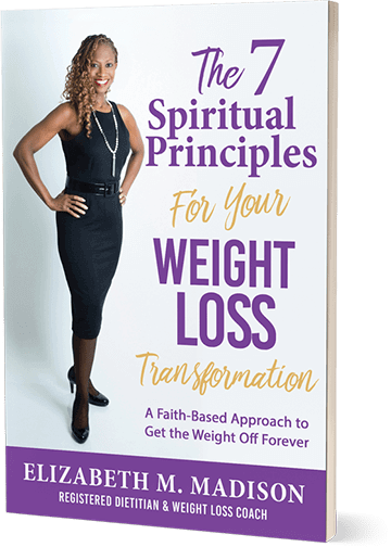 The 7 Spiritual Principles for Your Weight Loss Transformation, by Elizabeth M. Madison (book cover)
